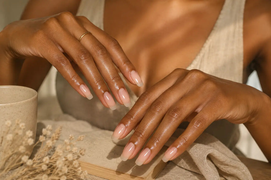 Manucure japonaise Rituel Kaizen, ongles naturels brillants